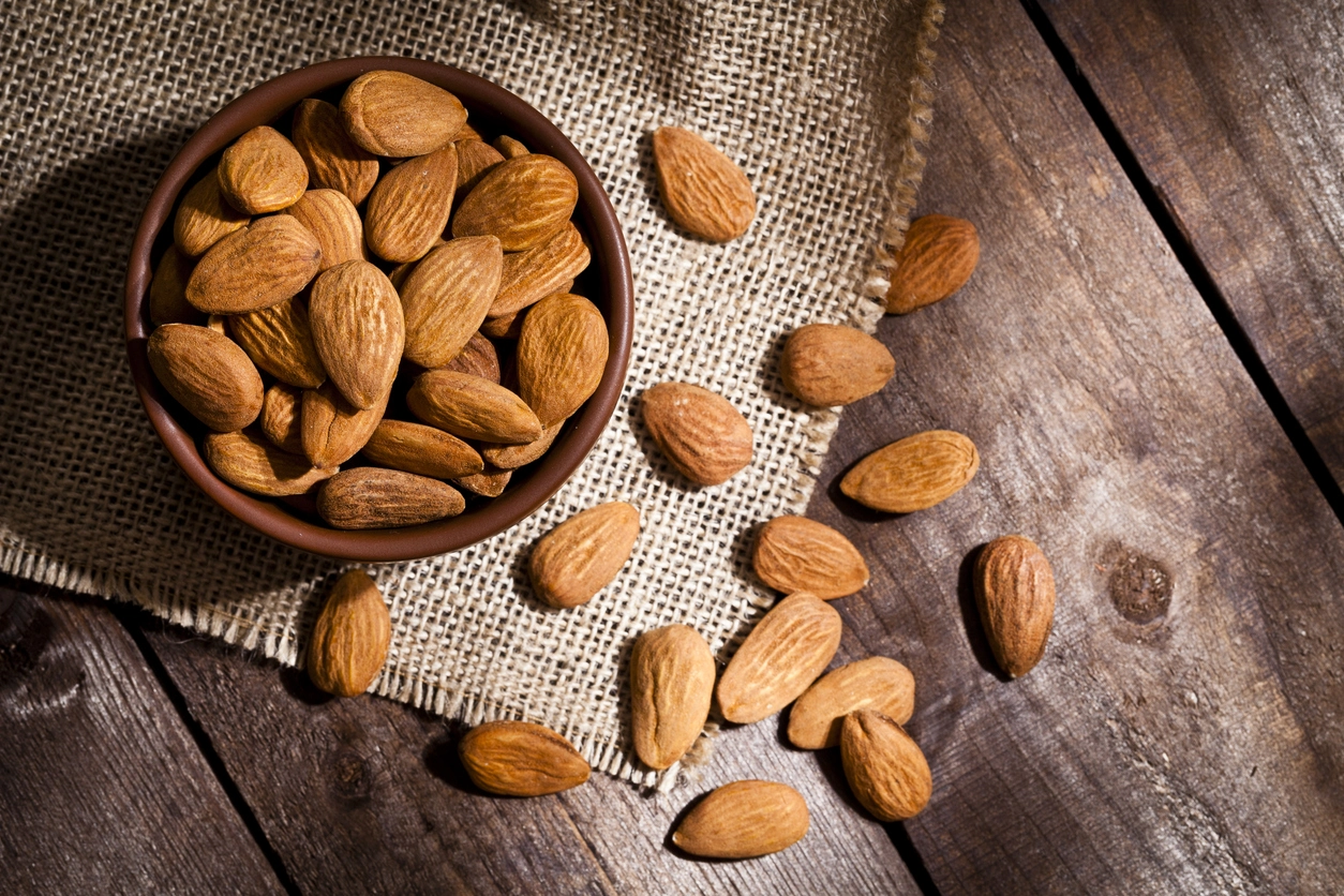 Almonds at The Living Root Cafe